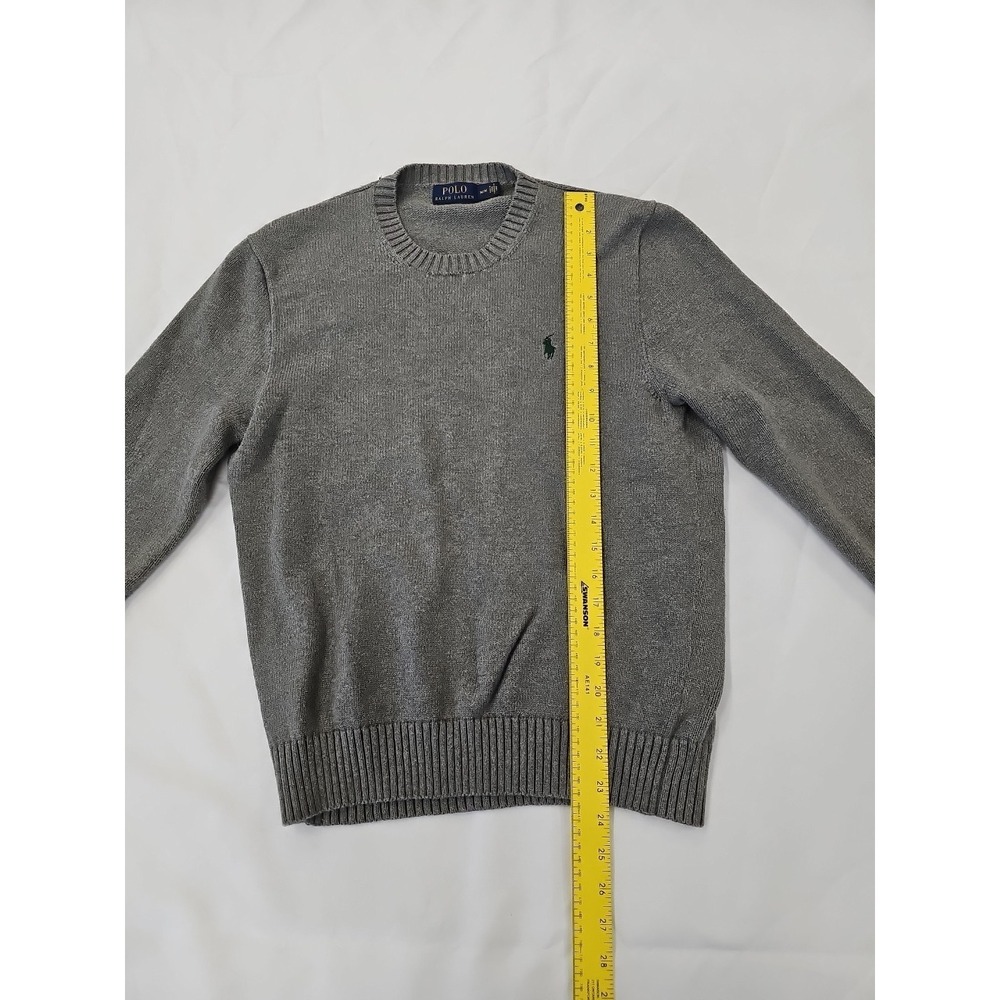 Polo Ralph Lauren Men's Cotton Gray Crewneck Sweater - Size Medium